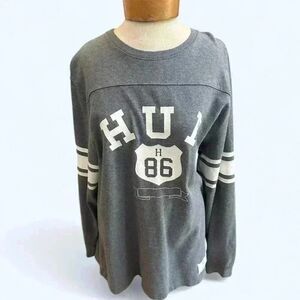 HUF Graphic Varsity Long Sleeve Shirt
HUF highway sign with iconic 86. Mens Lg